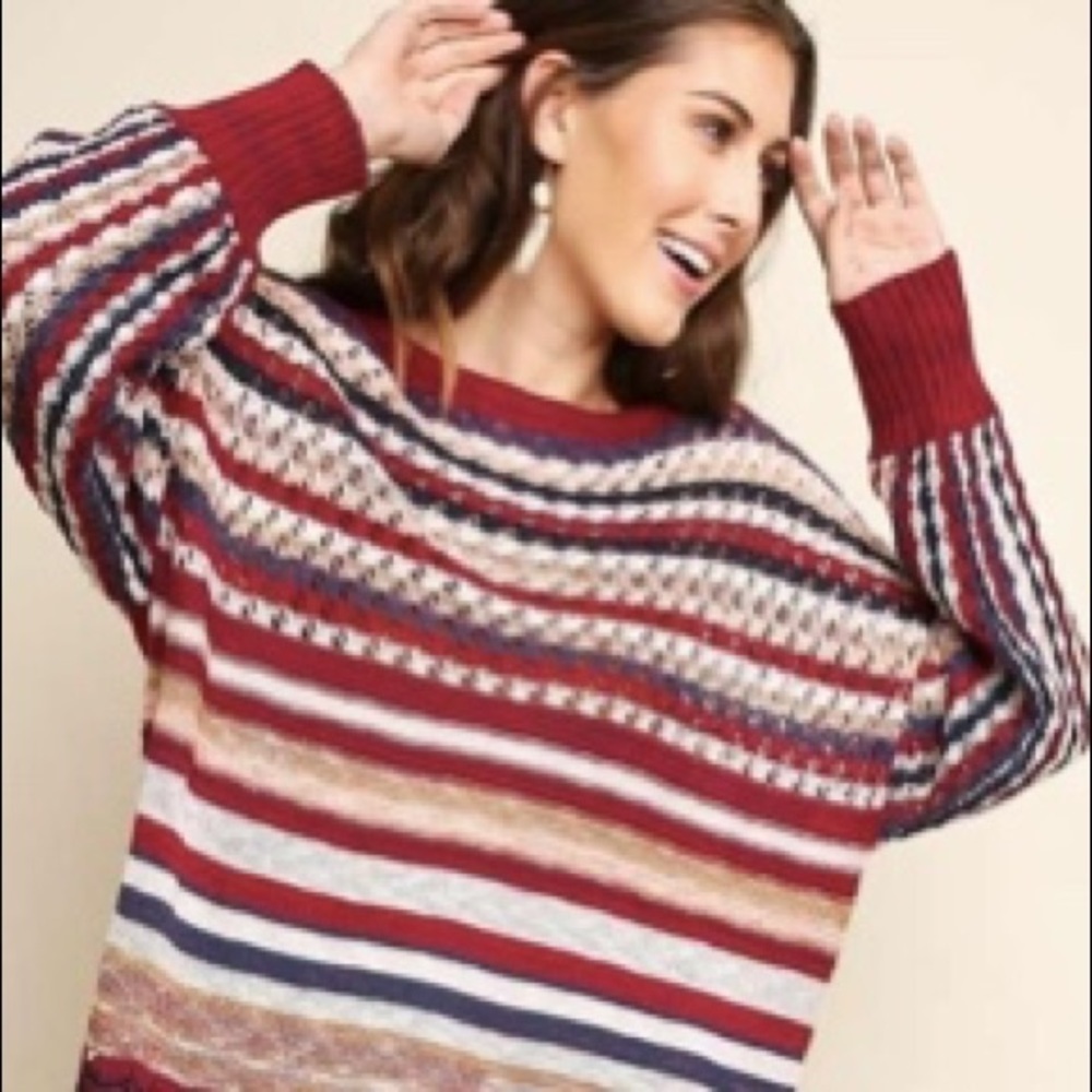 Red Mix Sweater